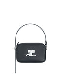 Sac Slim Camera logo ac en cuir - Courrèges - Black