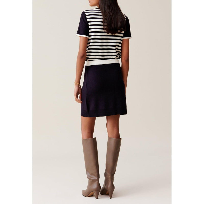 Short Wool Skirt Elasticated Waist