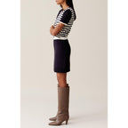 Short Wool Skirt Elasticated Waist