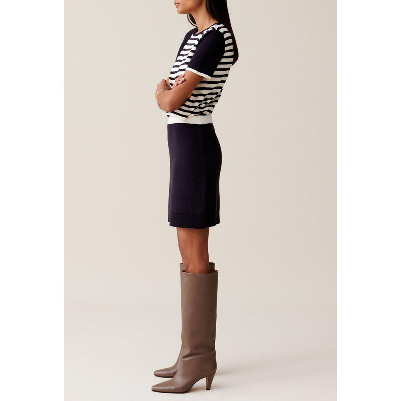 Short Wool Skirt Elasticated Waist