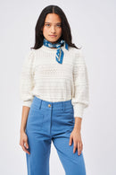 Petite Mendigote - Penelope Twill Trousers - Dolphin Blue