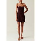Cappucino Short Strapless Dress