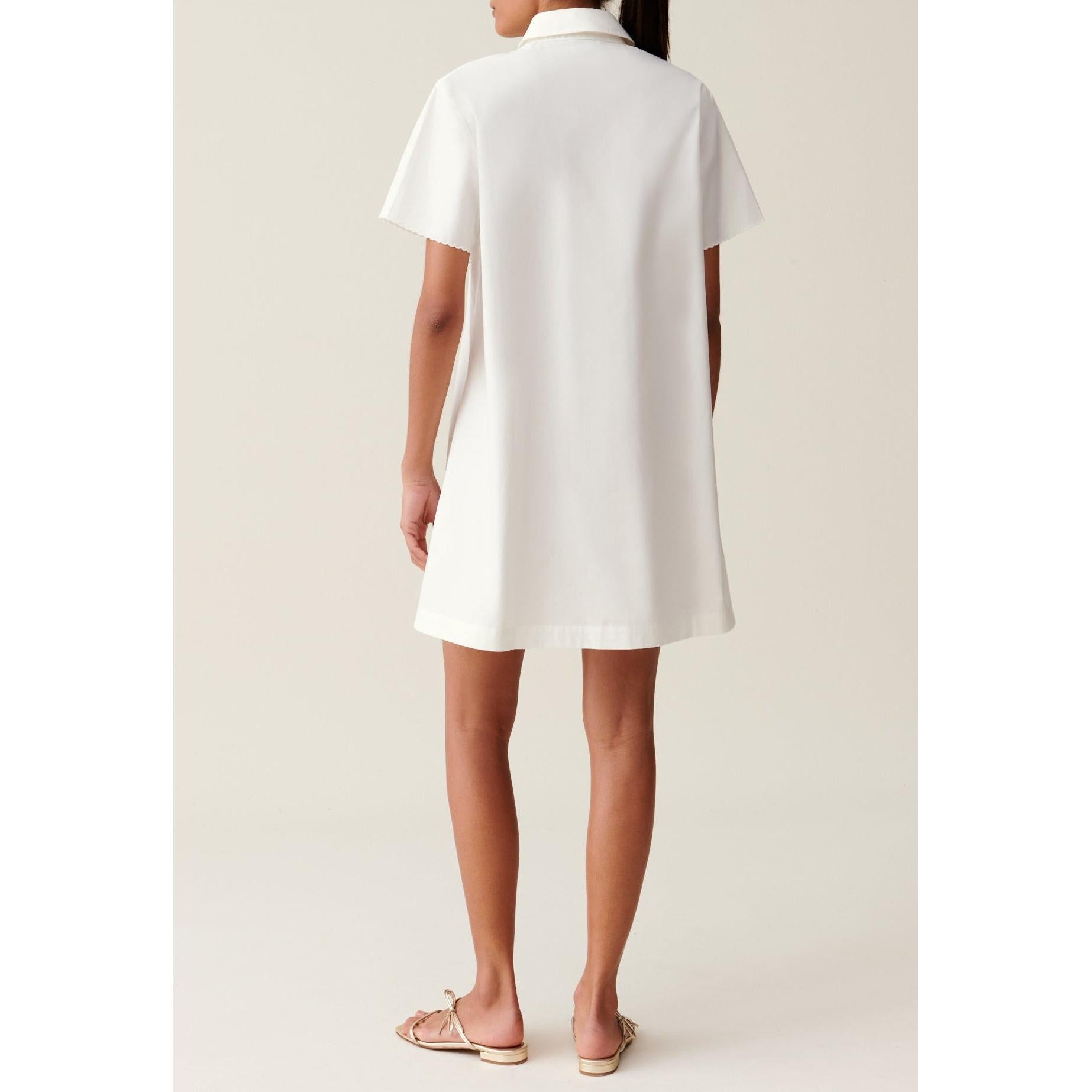 Claudie Pierlot - Robe Chemise Courte Brodée