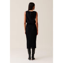 Robe 7/8Ème Col Rond Élastiquée