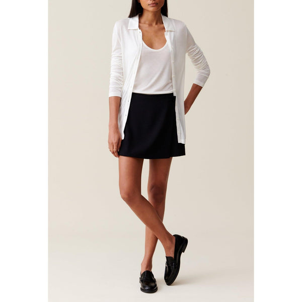 Buttoned Wrap Skirt Shorts