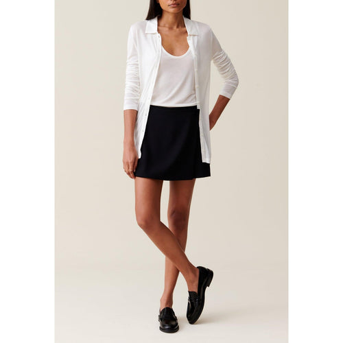 Jupe-Short Portefeuille Boutonnée