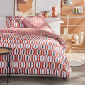 Sunshine - Parure De Lit Motif 17.16 - Terracotta