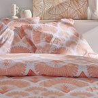 Sunshine - Parure De Lit Motif 17.19 - Terracotta