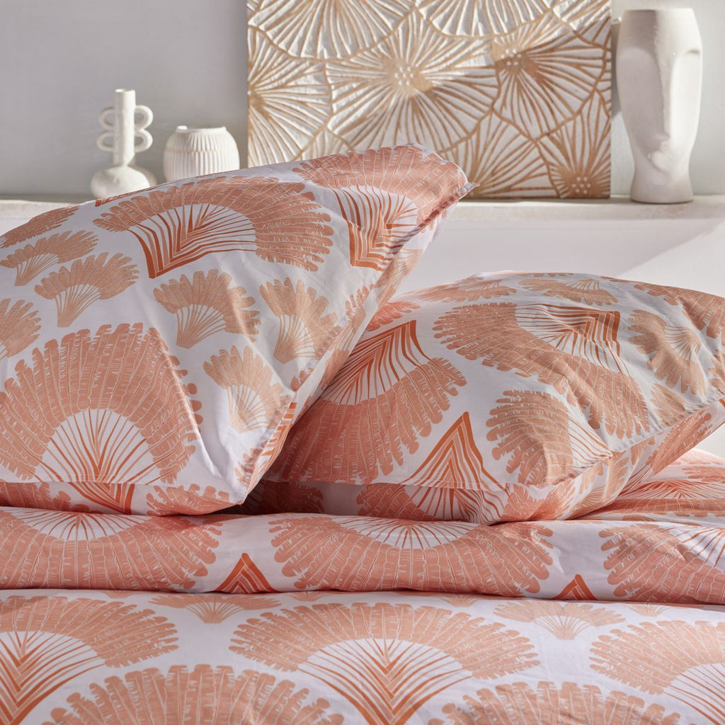 Sunshine - Parure De Lit Motif 17.19 - Terracotta