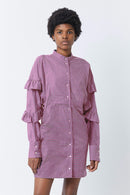 Robe Tell Isaac - geometrique Rose
