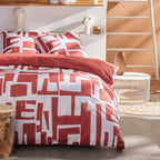 Sunshine - Juego De Cama Estampado 17.32 - Rojo