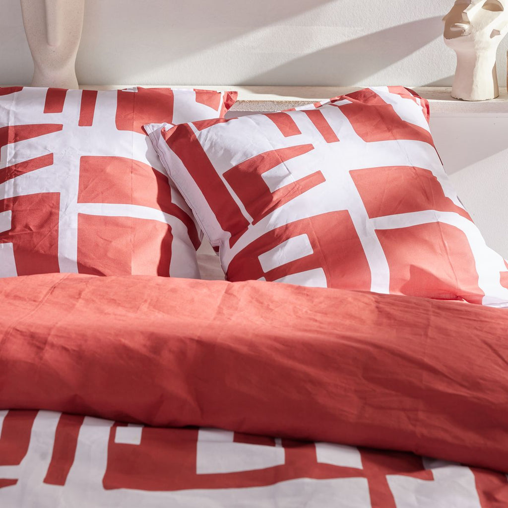 Sunshine - Juego De Cama Estampado 17.32 - Rojo