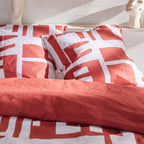 Sunshine - Juego De Cama Estampado 17.32 - Rojo