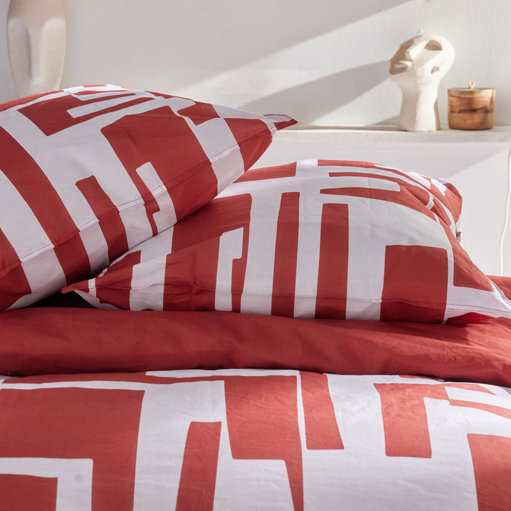 Sunshine - Juego De Cama Estampado 17.32 - Rojo