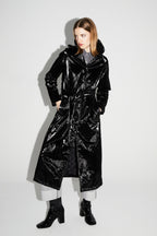 Trench Lauren Mercurio Black Fabriqué En Italie