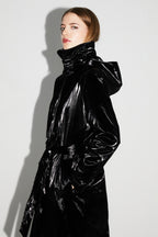 Trench Lauren Mercurio Black Fabriqué En Italie