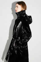 Trench Lauren Mercurio Black Fabriqué En Italie