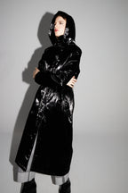 Trench Lauren Mercurio Black Fabriqué En Italie