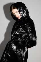 Trench Lauren Mercurio Black Fabriqué En Italie