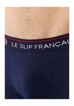 Set Di 3 Boxer In Cotone - Marine Bleu Jean Noir