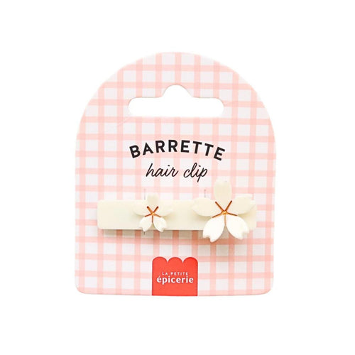 Hair Barrette - Sakura Ivory