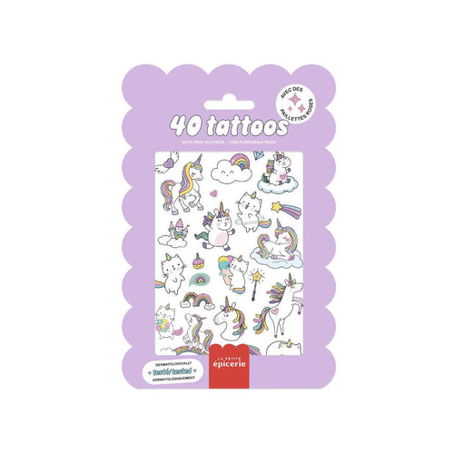 Pochette De 40 Tattoos - Licornes