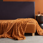 Moka - Plaid Damero - Bronce
