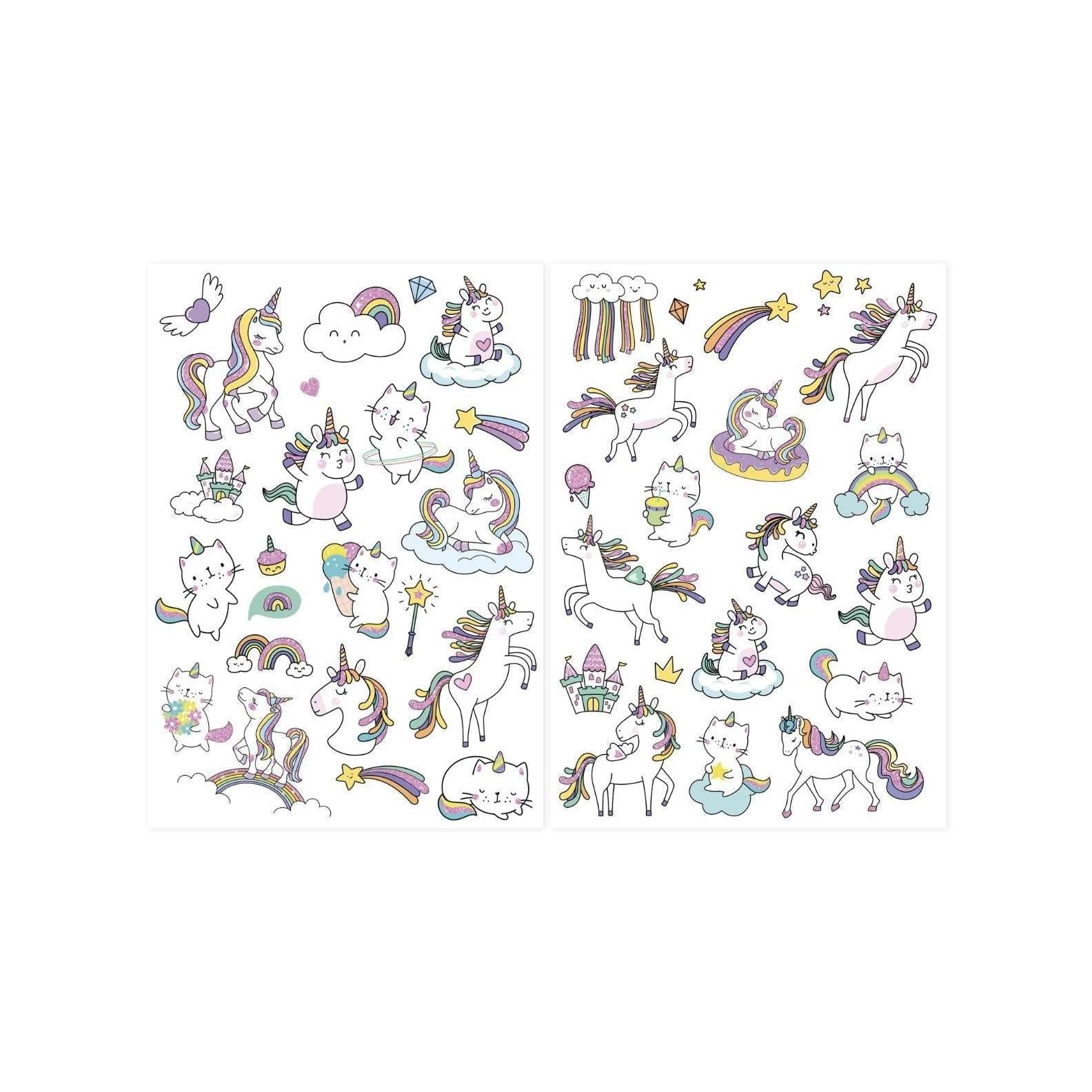 Pack of 40 Tattoos - Unicorns