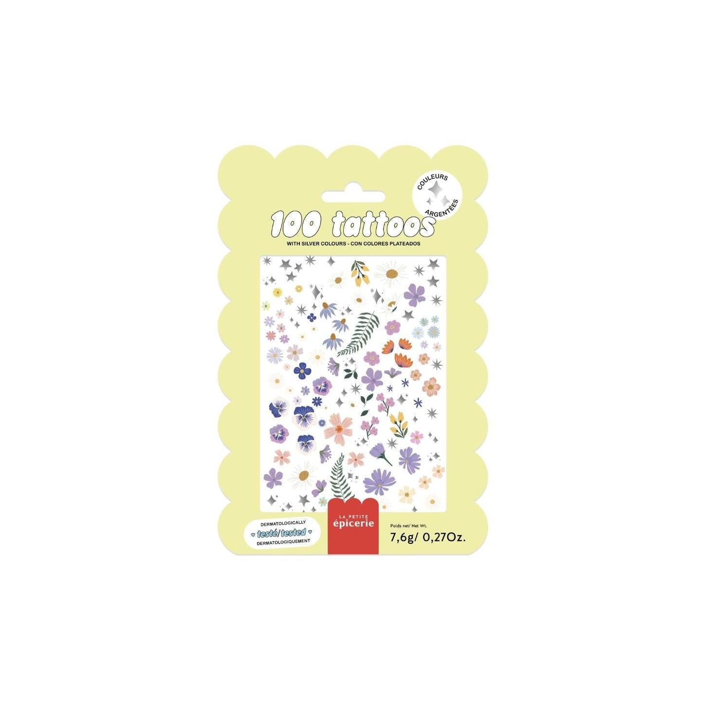 Bolsa de 100 Tatuajes - Flores