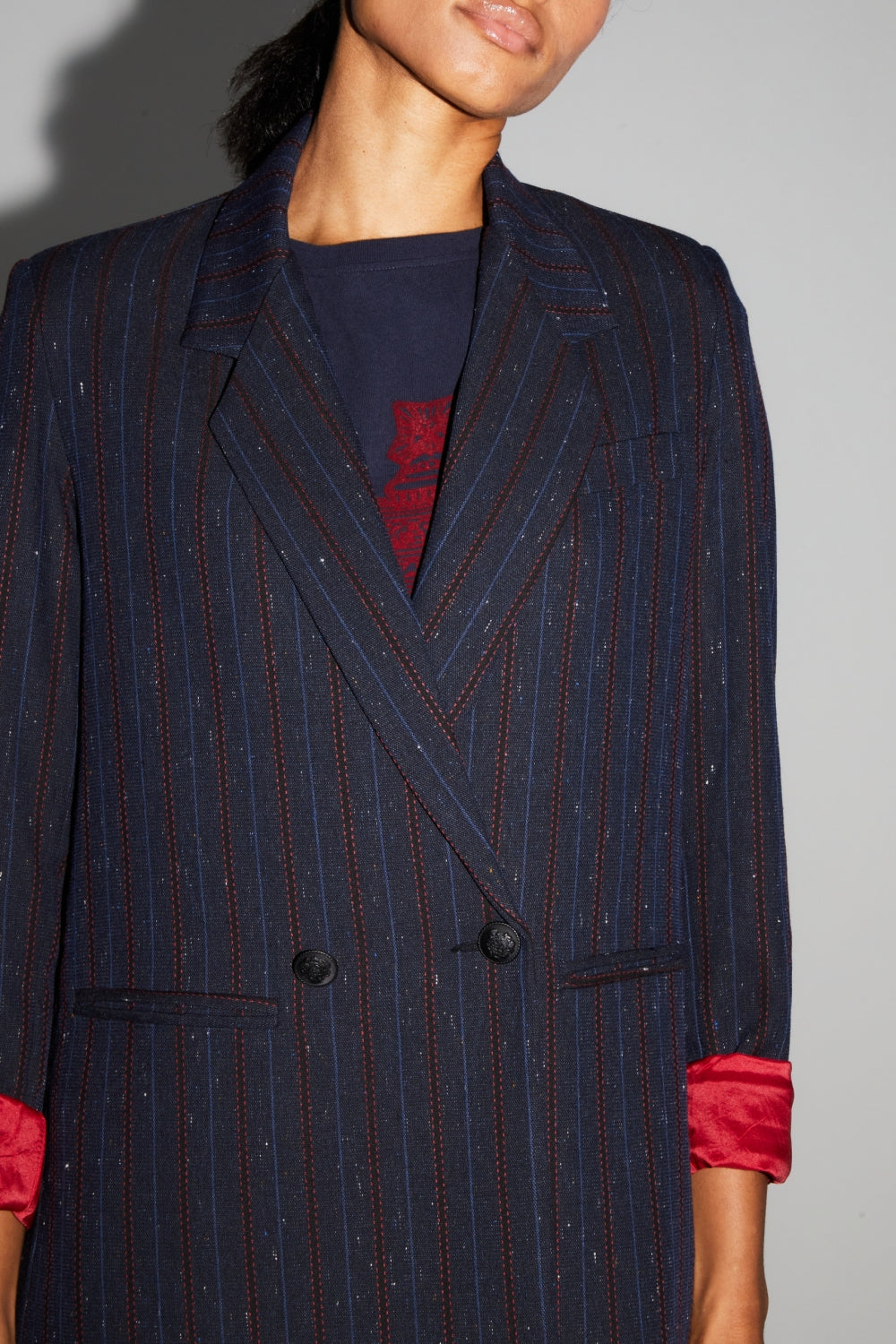 Blazer Ema Héritage Navy Fabriqué En Italie