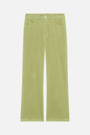 Pantalon Selva velours VERT TILLEUL