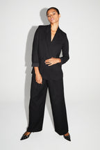 Pantalon Astrid Noir Eclat Fabriqué En Italie