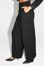 Pantalon Astrid Noir Eclat Fabriqué En Italie