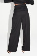Pantalon Astrid Noir Eclat Fabriqué En Italie