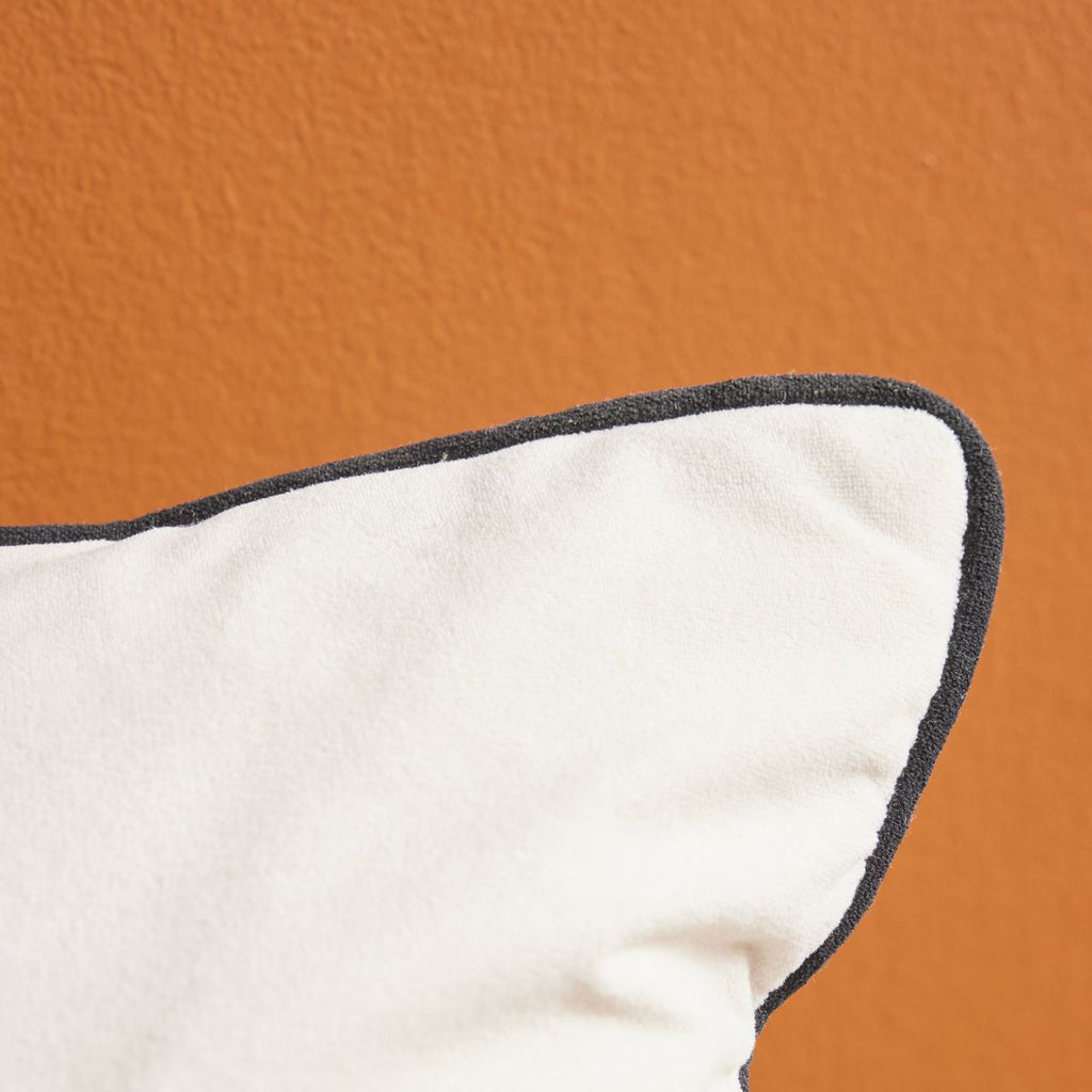 Matcha - Velvet Cushion - White