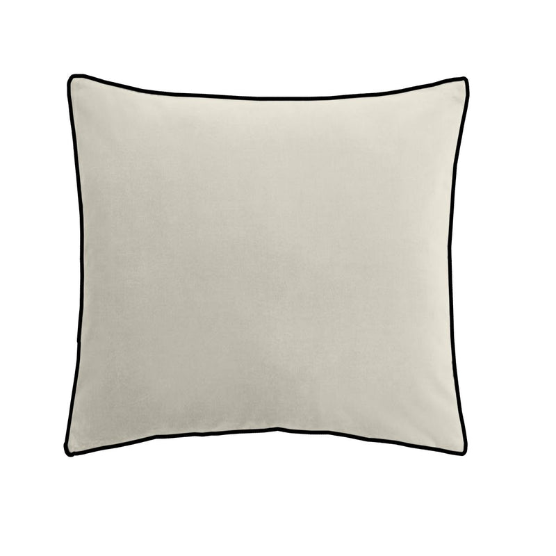 Coussin - Moka - Blanc