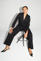 Pantalon Astrid Noir Eclat Fabriqué En Italie