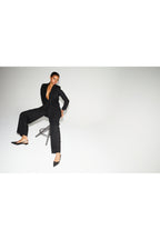 Pantalon Astrid Noir Eclat Fabriqué En Italie