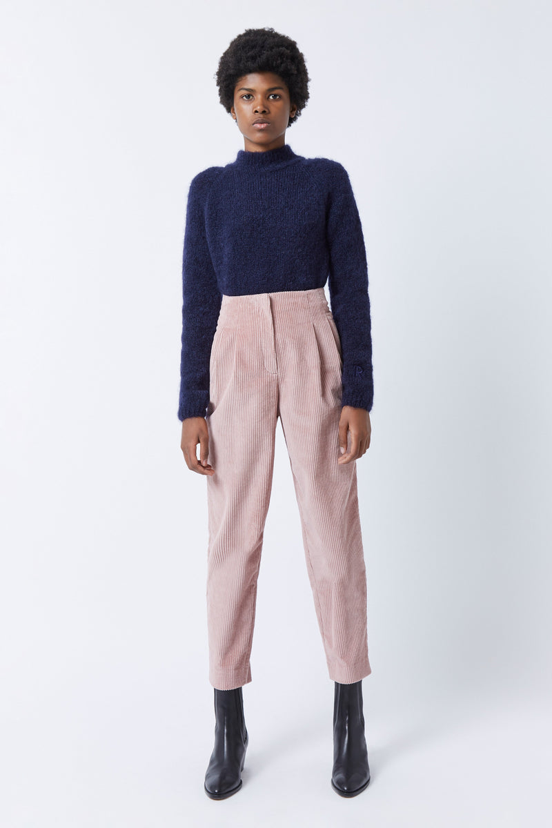 Pantalon Prince Velours ROSE BOISE