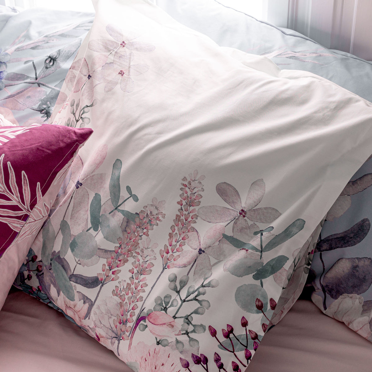 Fodera Per Cuscino Soft Bouquet - Multicolore