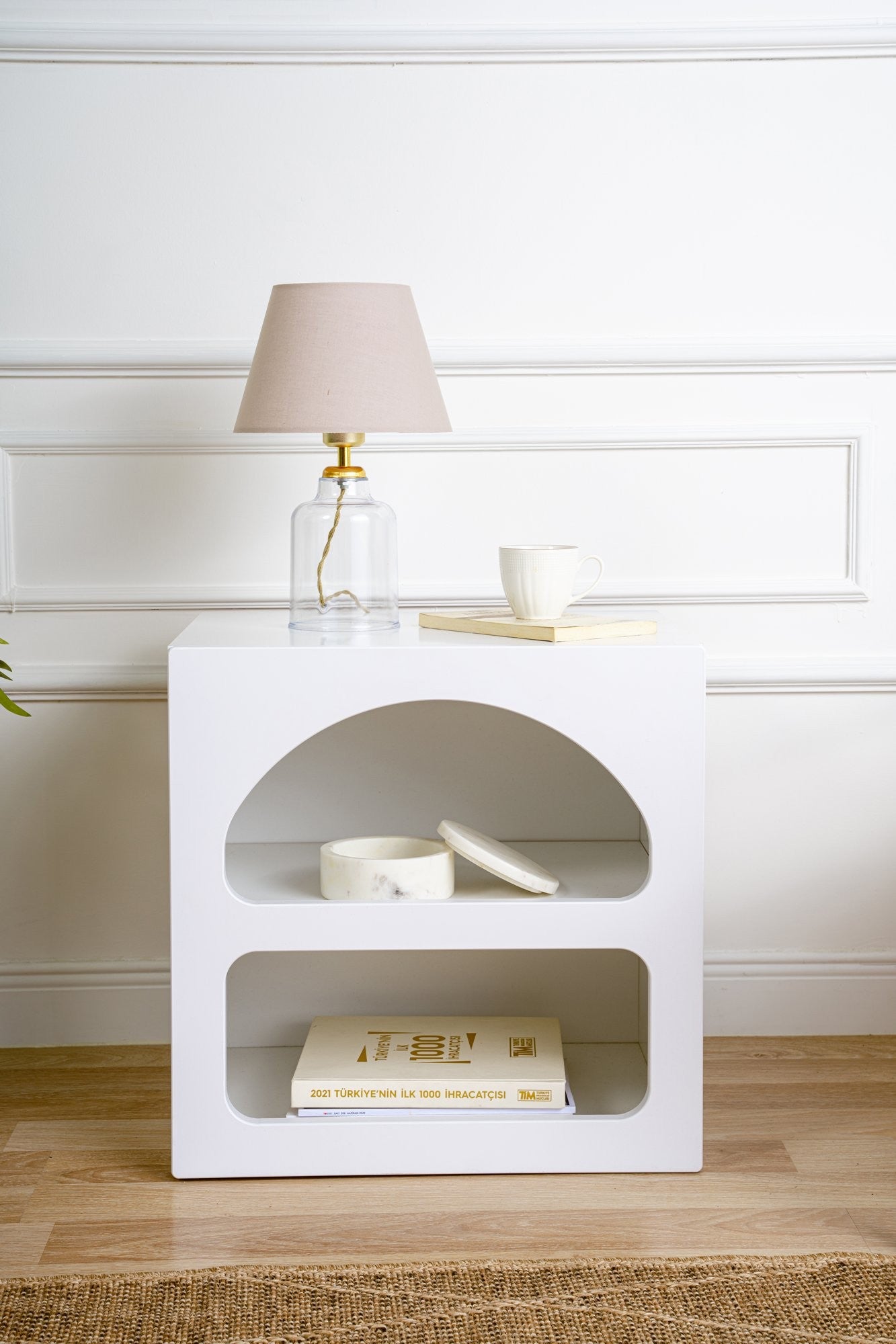 Lorin - Bedside Table - White