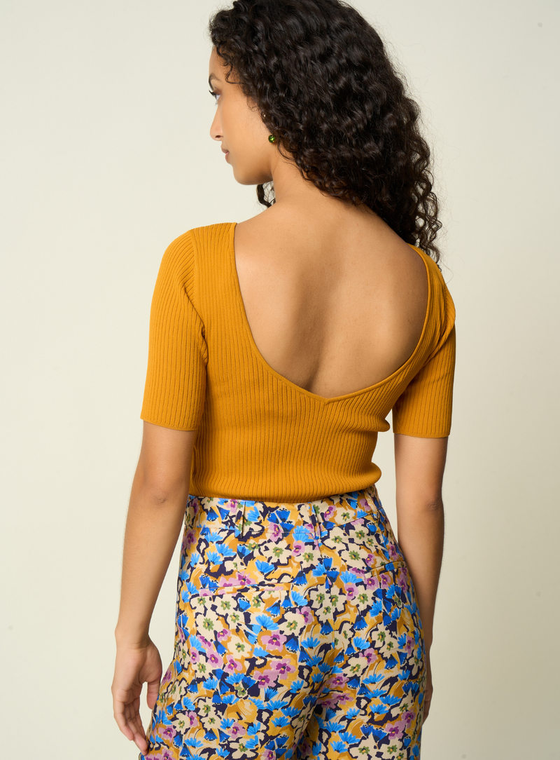 Top Dos Nu En Maille Marilyn - Cumin