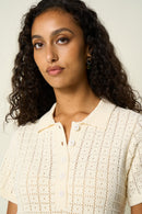 Robe En Maille Roux - Ecru