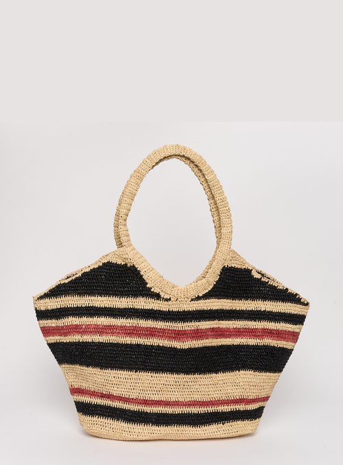 Panier Soleil - Naturel/Noir