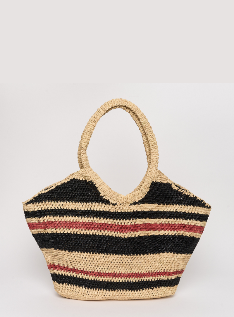 Panier Soleil - Naturel/Noir