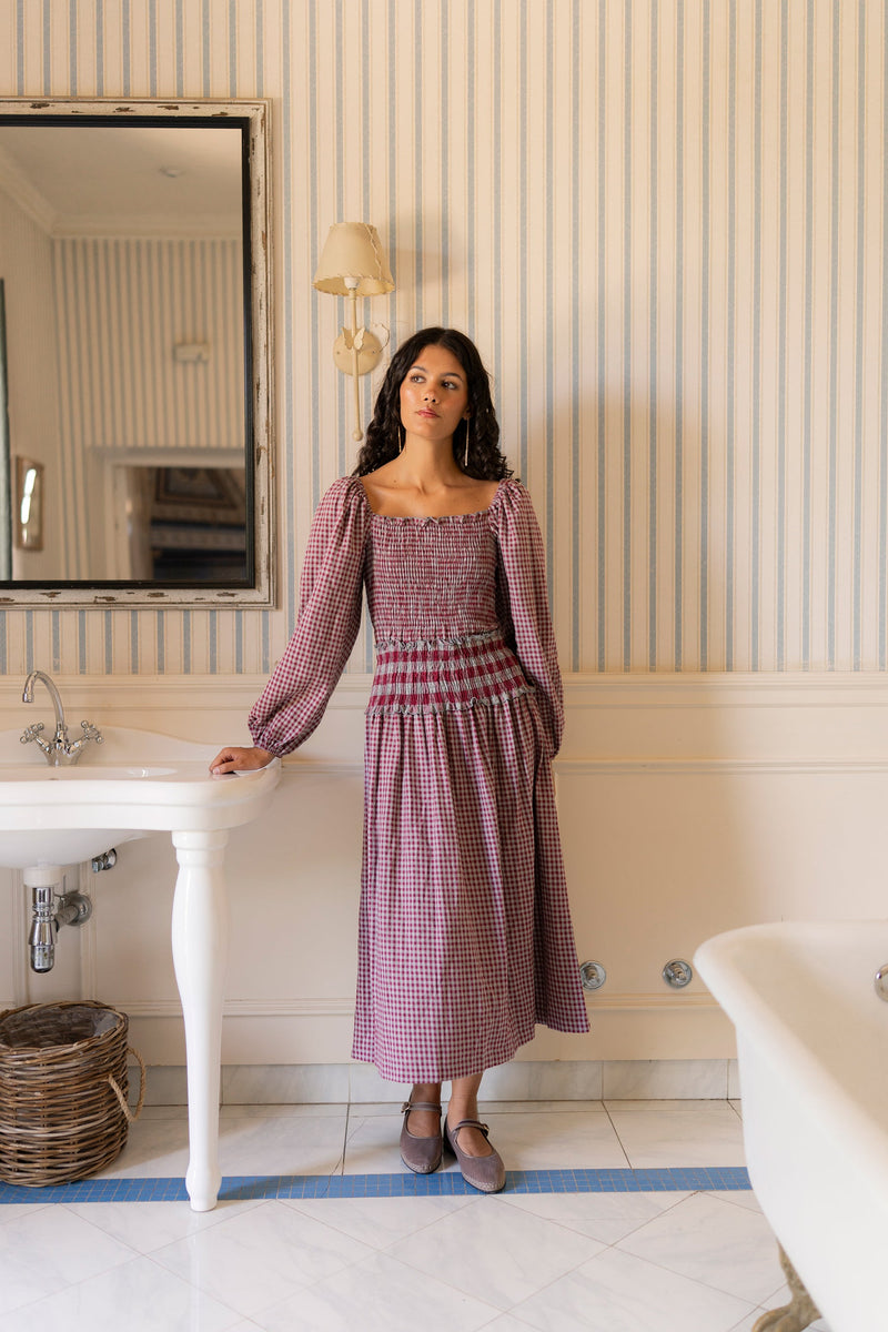 Vestido Vichy Rouge - Vanó Studio