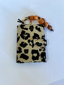 Porte Cartes Double En Tissu Emile - Leopard