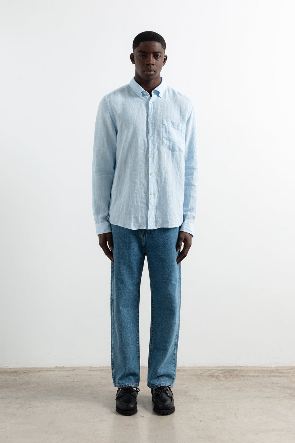 Chemise Linen Light Blue