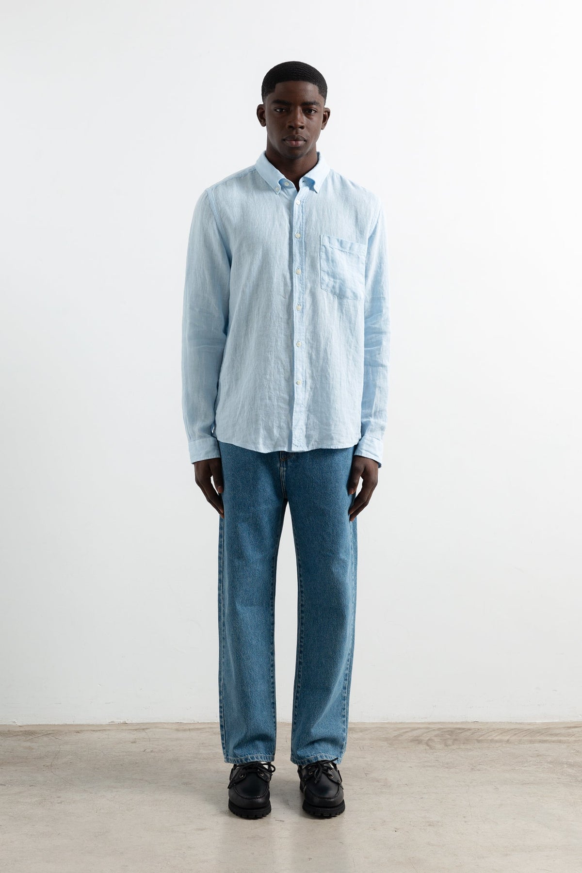 Chemise Linen Light Blue