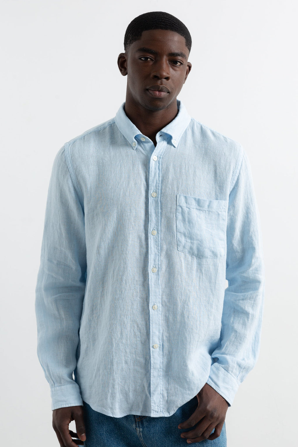 Chemise Linen Light Blue